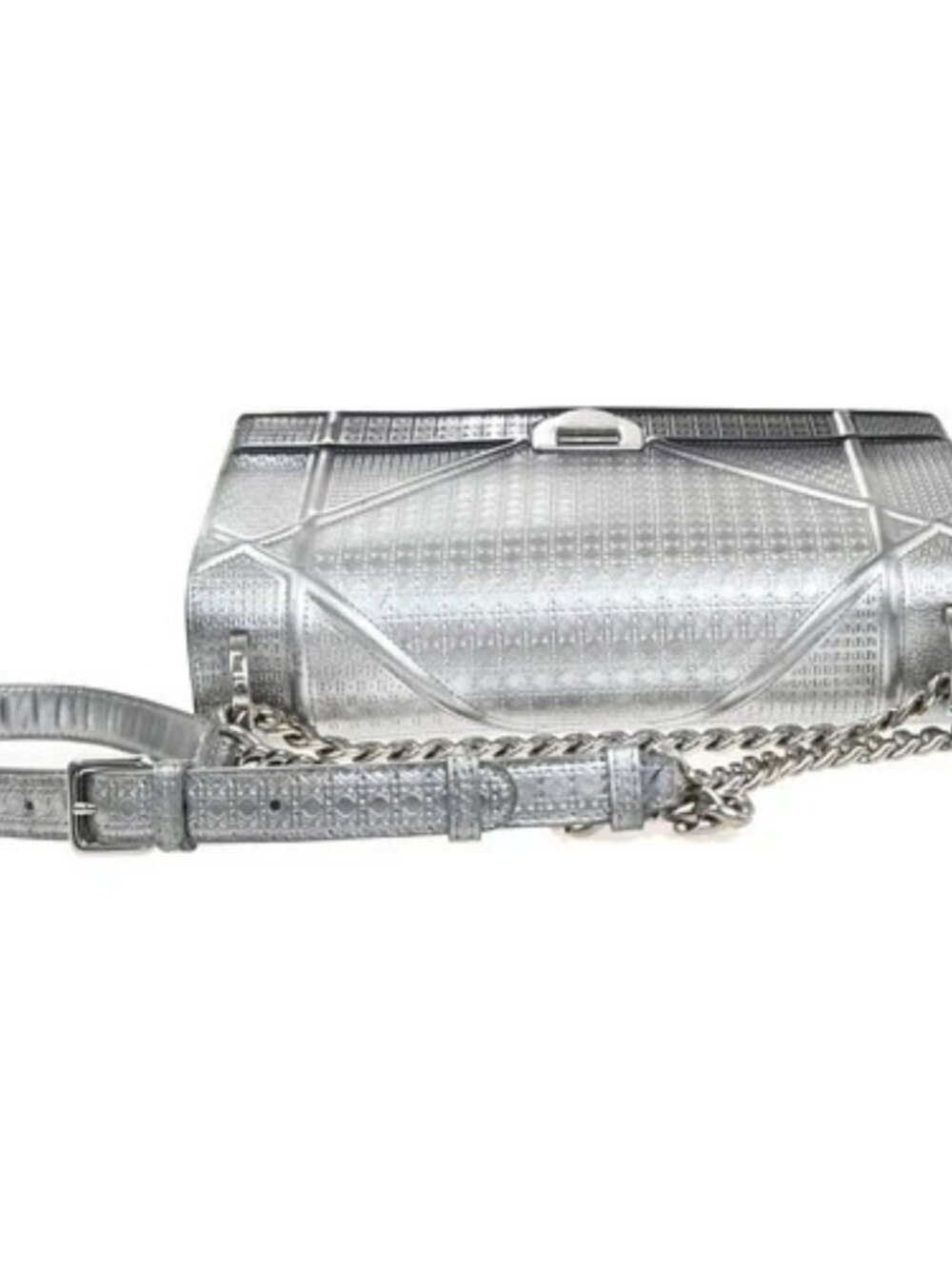 CHRISTIAN DIOR Ombre Diorama Archicannage Chain Shoulder Bag Leather 50RL945 - Picture 5 of 16